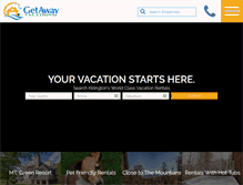 Tablet Screenshot of getaway-vacations.com